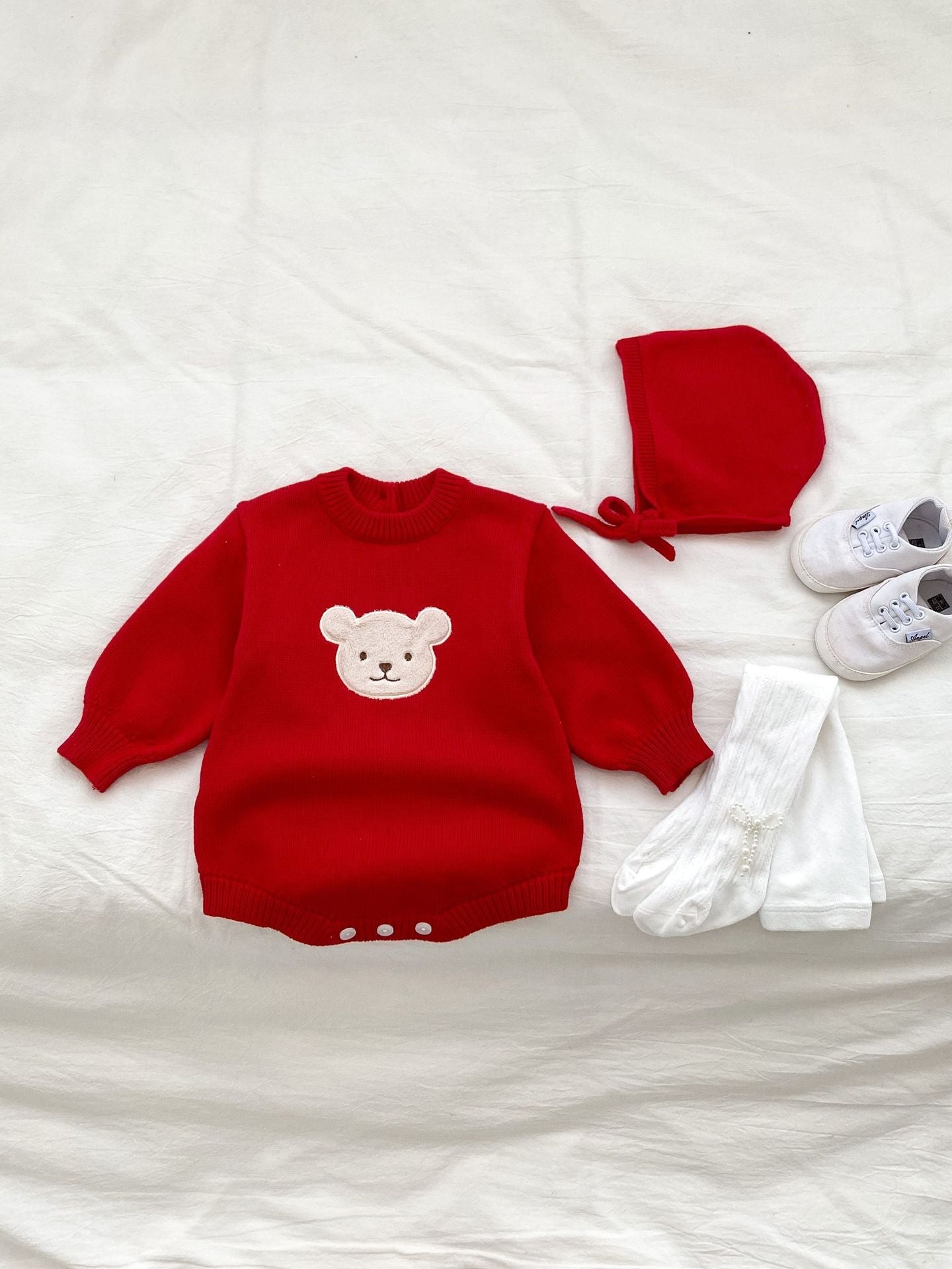 Winter Bear Knitted Bodysuit