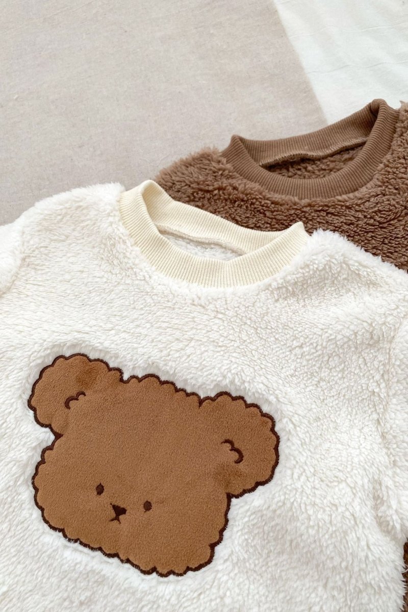 The Love Fur Bear Knitted Hooded Pramsuit - Cozy Crew Club