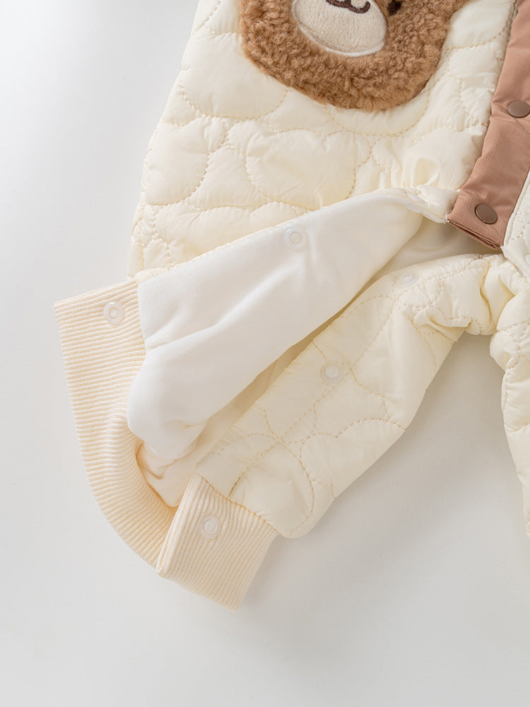 Bear 3 Piece Winter Set Bodysuit, Leggings, Hat