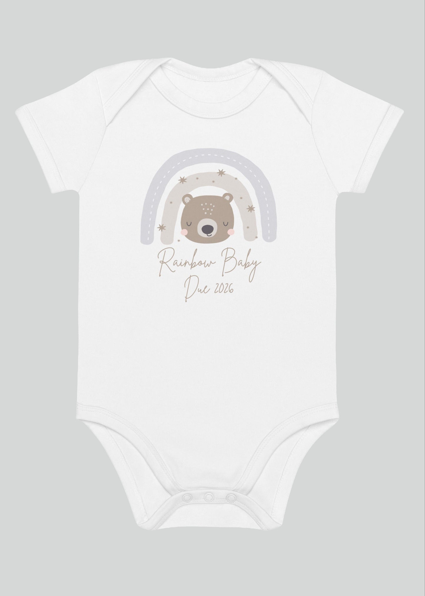 Neutral Bear Baby Due Bodysuit