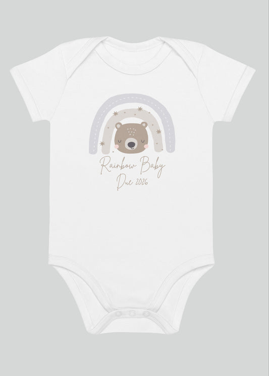 Neutral Bear Baby Due Bodysuit