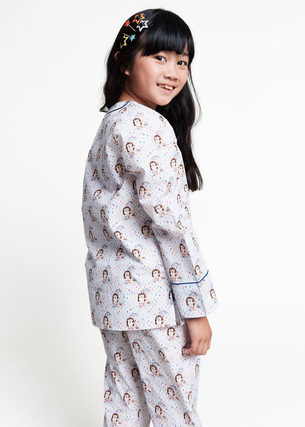 raindrops keep falling - organic cotton kids pyjama set - Kutti Lulu