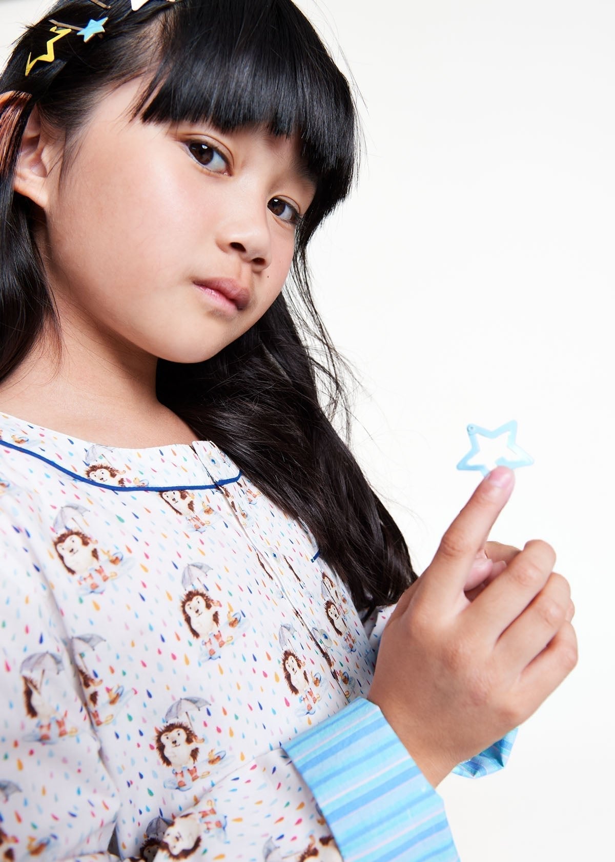 raindrops keep falling - organic cotton kids pyjama set - Kutti Lulu