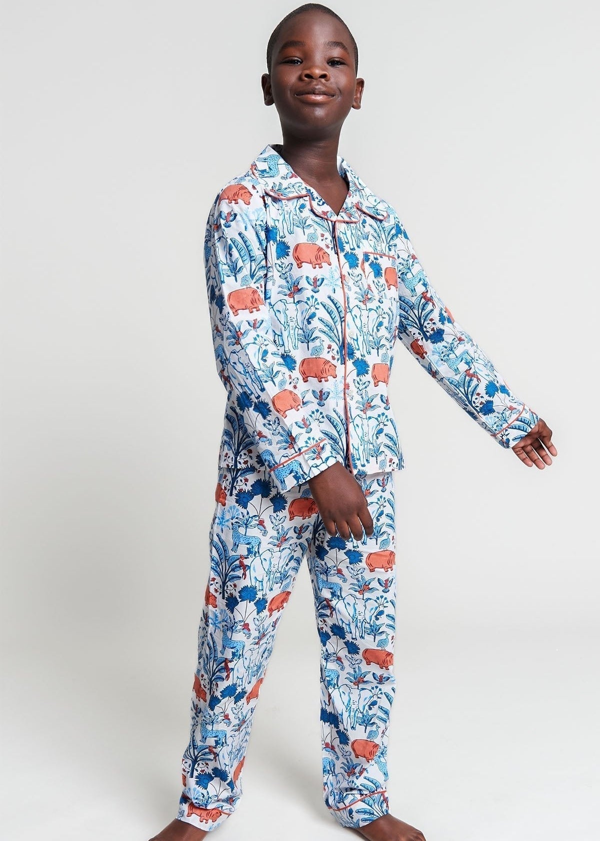 rani's whimsical woods - organic cotton kids pyjama set - Kutti Lulu