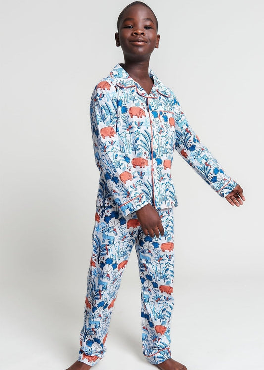 rani's whimsical woods - organic cotton kids pyjama set - Kutti Lulu