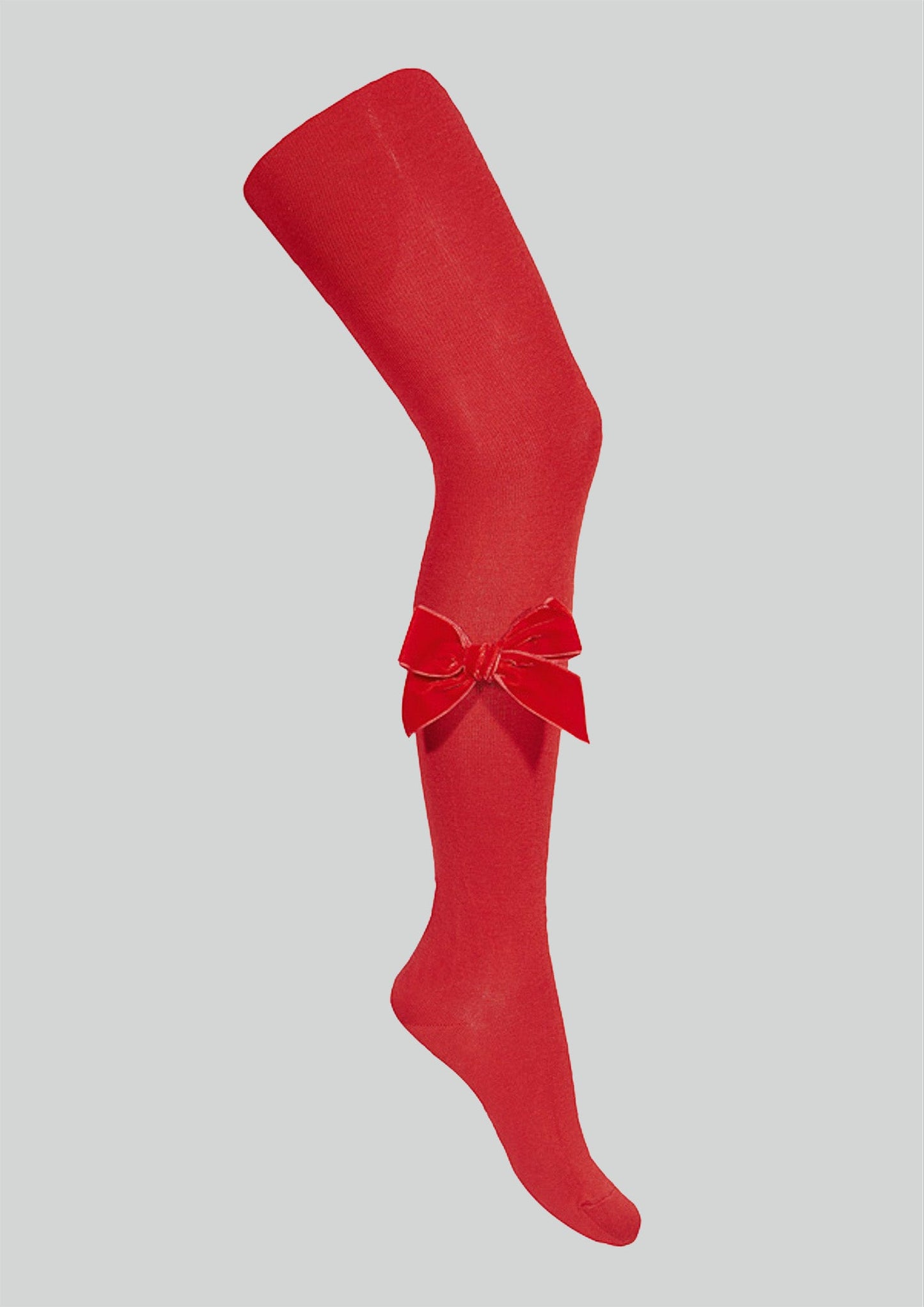 Condor Red Velvet Bow Tights