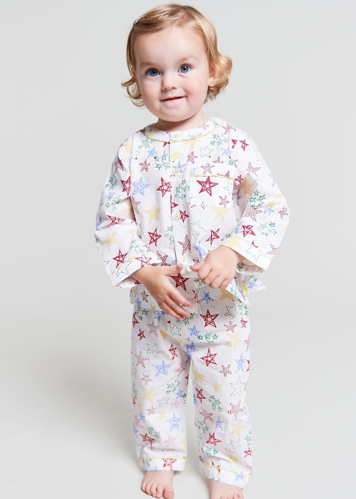 stars shining - organic cotton baby pyjama set - Kutti Lulu
