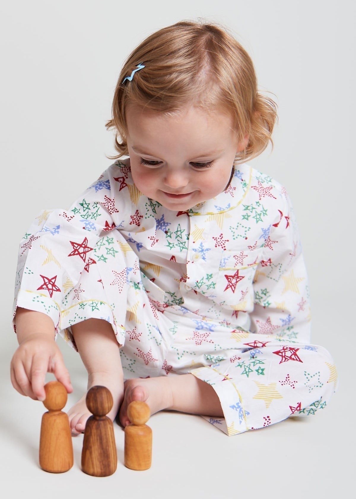 stars shining - organic cotton baby pyjama set - Kutti Lulu