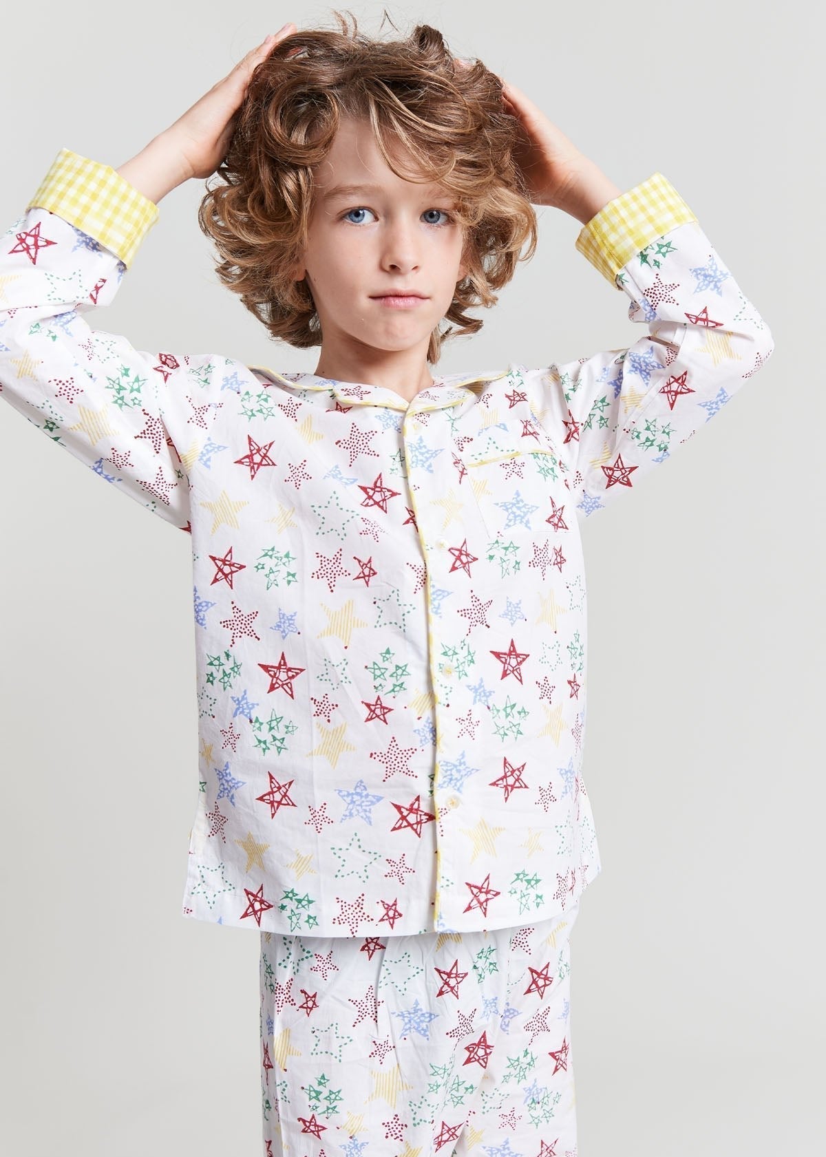stars shining - organic cotton kids pyjama set - Kutti Lulu