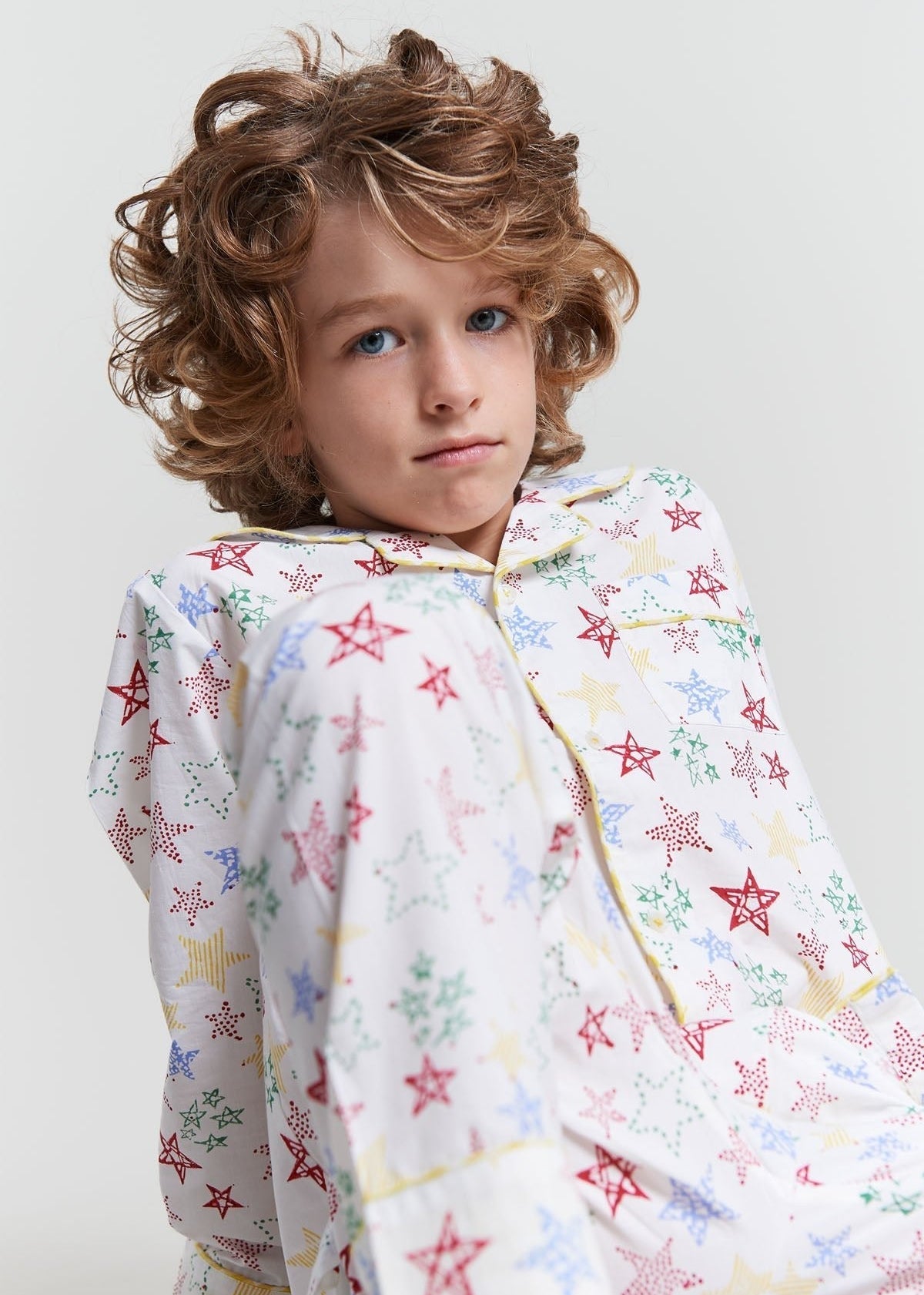 stars shining - organic cotton kids pyjama set - Kutti Lulu
