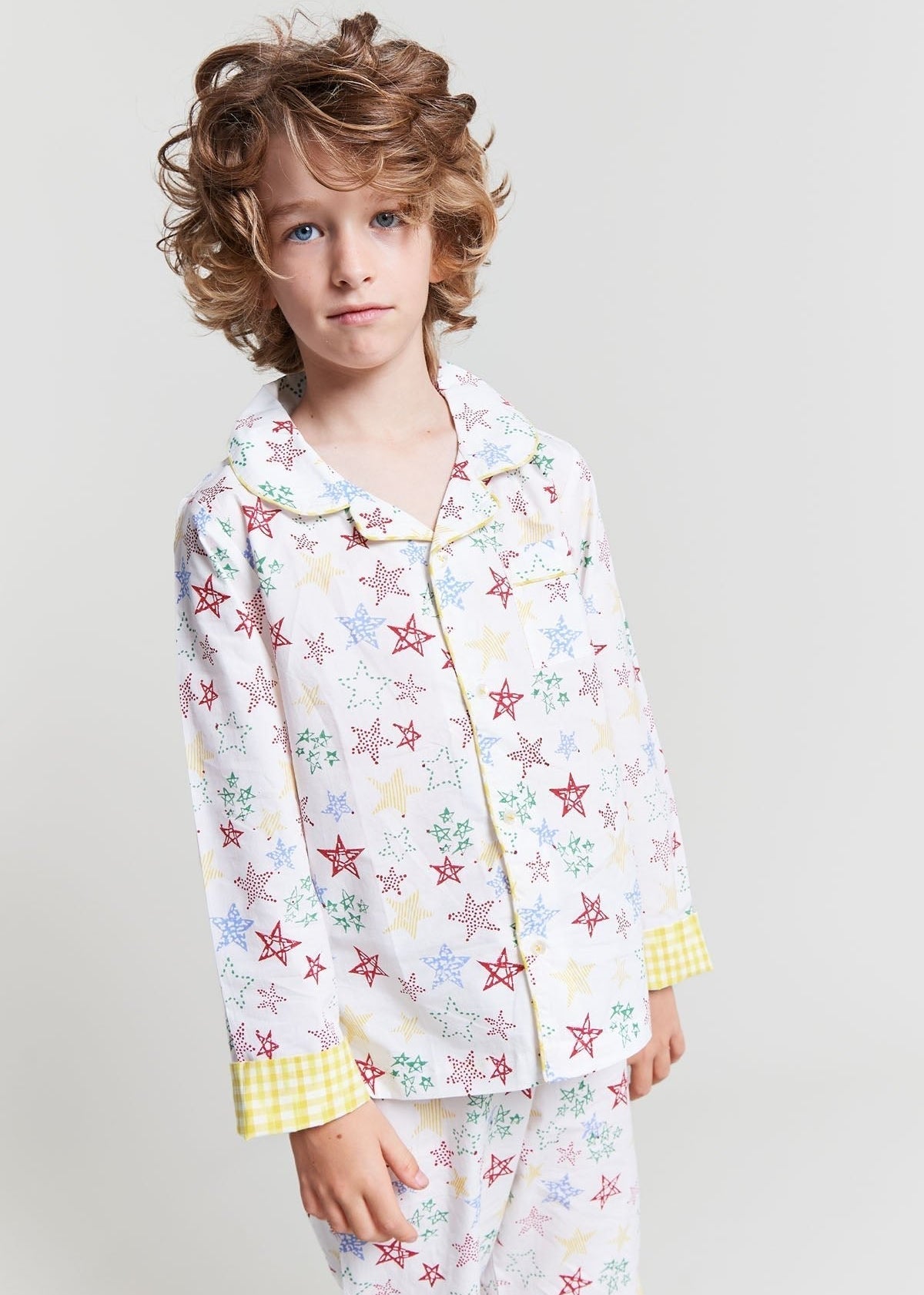 stars shining - organic cotton kids pyjama set - Kutti Lulu