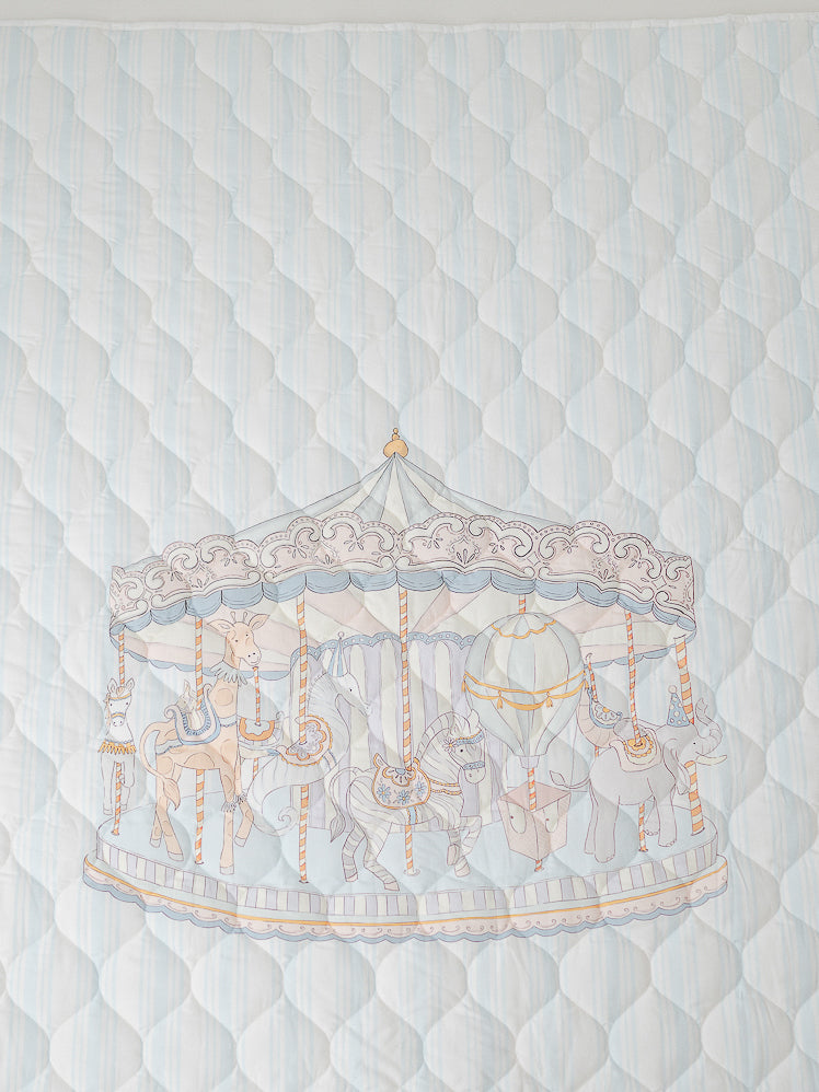 The Gilded Bird 'Carousel' Quilted Playmat - Rose & Albert