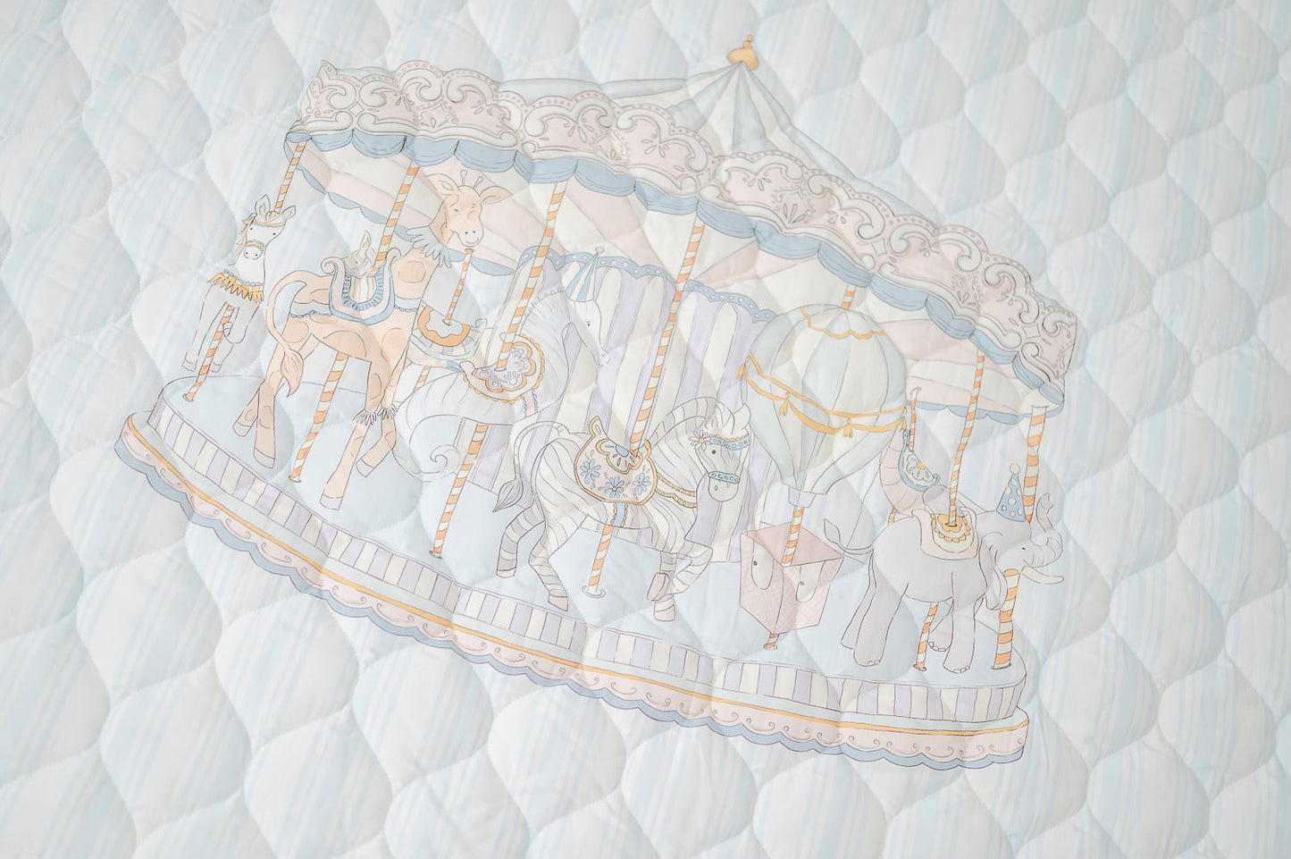 The Gilded Bird 'Carousel' Quilted Playmat - Rose & Albert