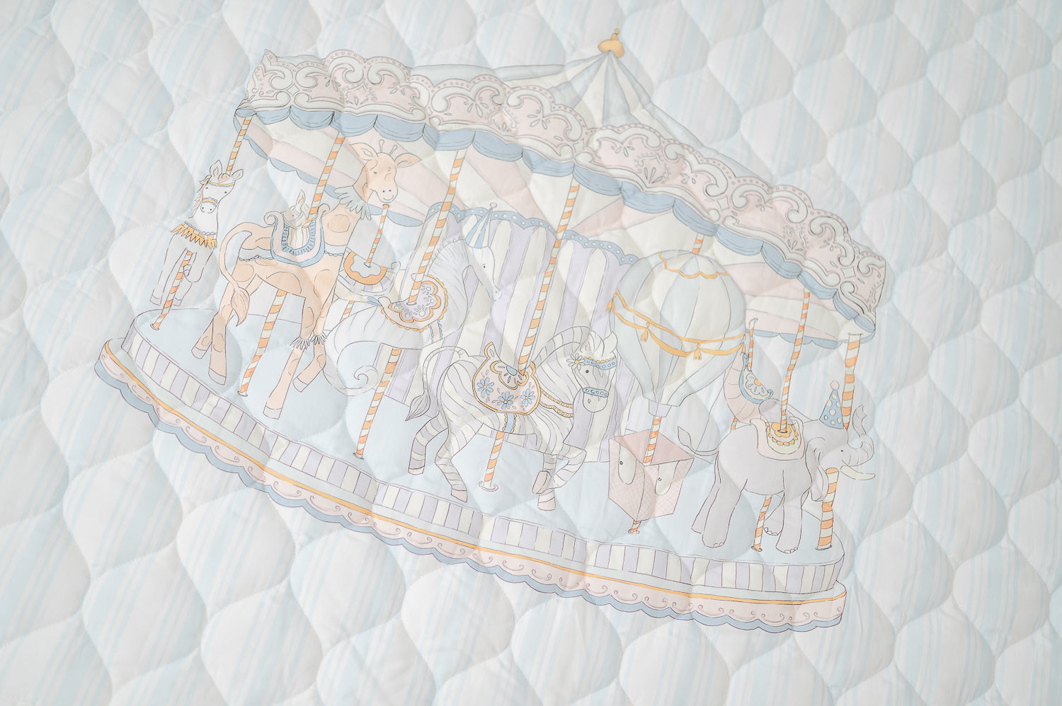 The Gilded Bird 'Carousel' Quilted Playmat - Rose & Albert