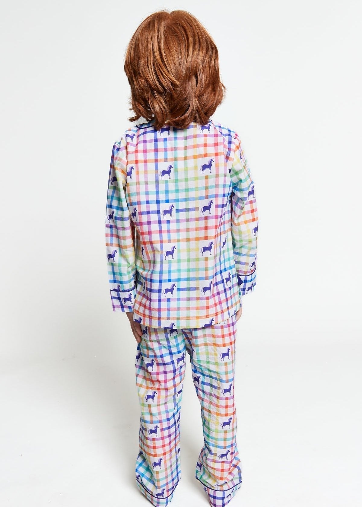 unicorn mosaic - organic cotton kids pyjama set - Kutti Lulu