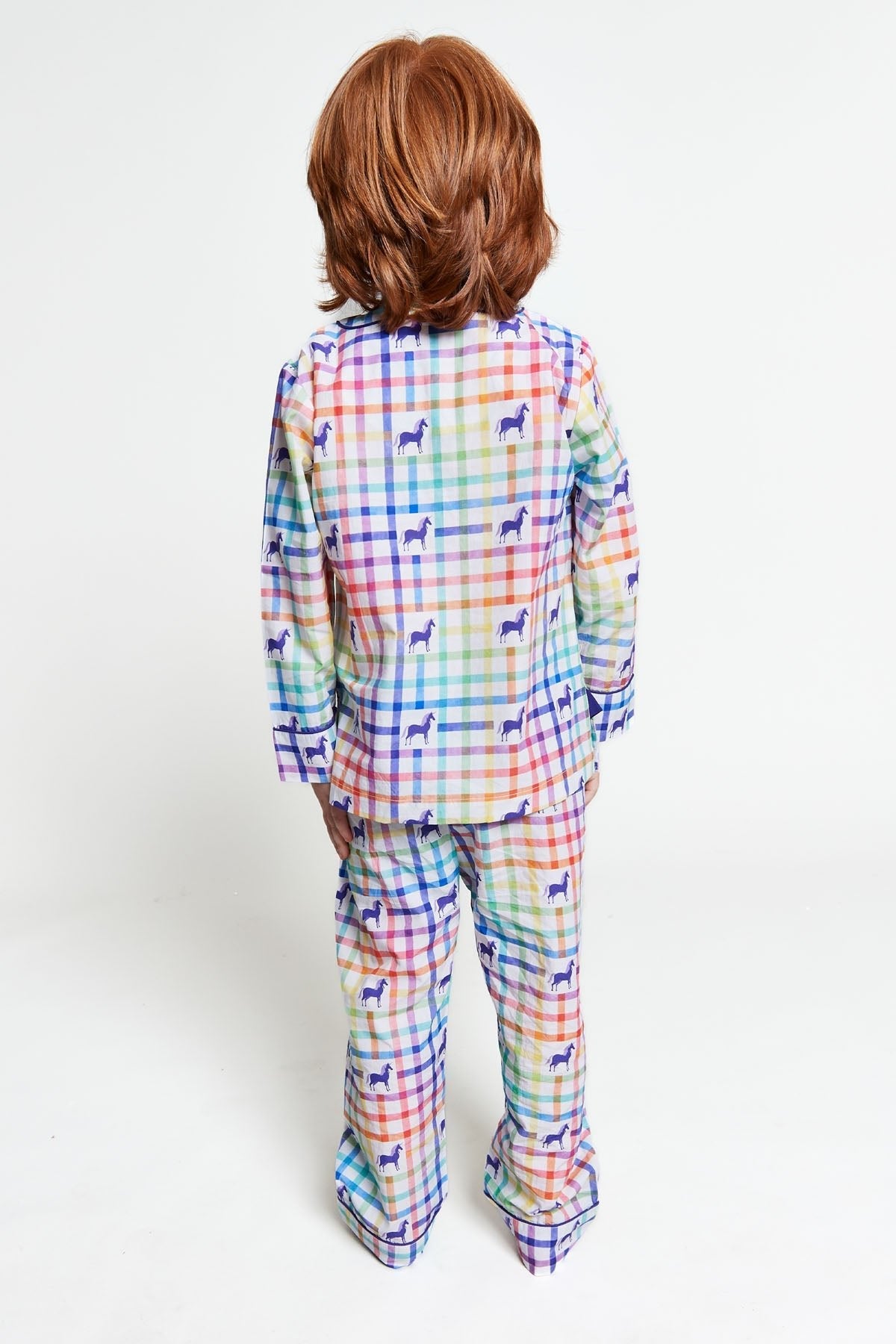 unicorn mosaic - organic cotton kids pyjama set - Kutti Lulu