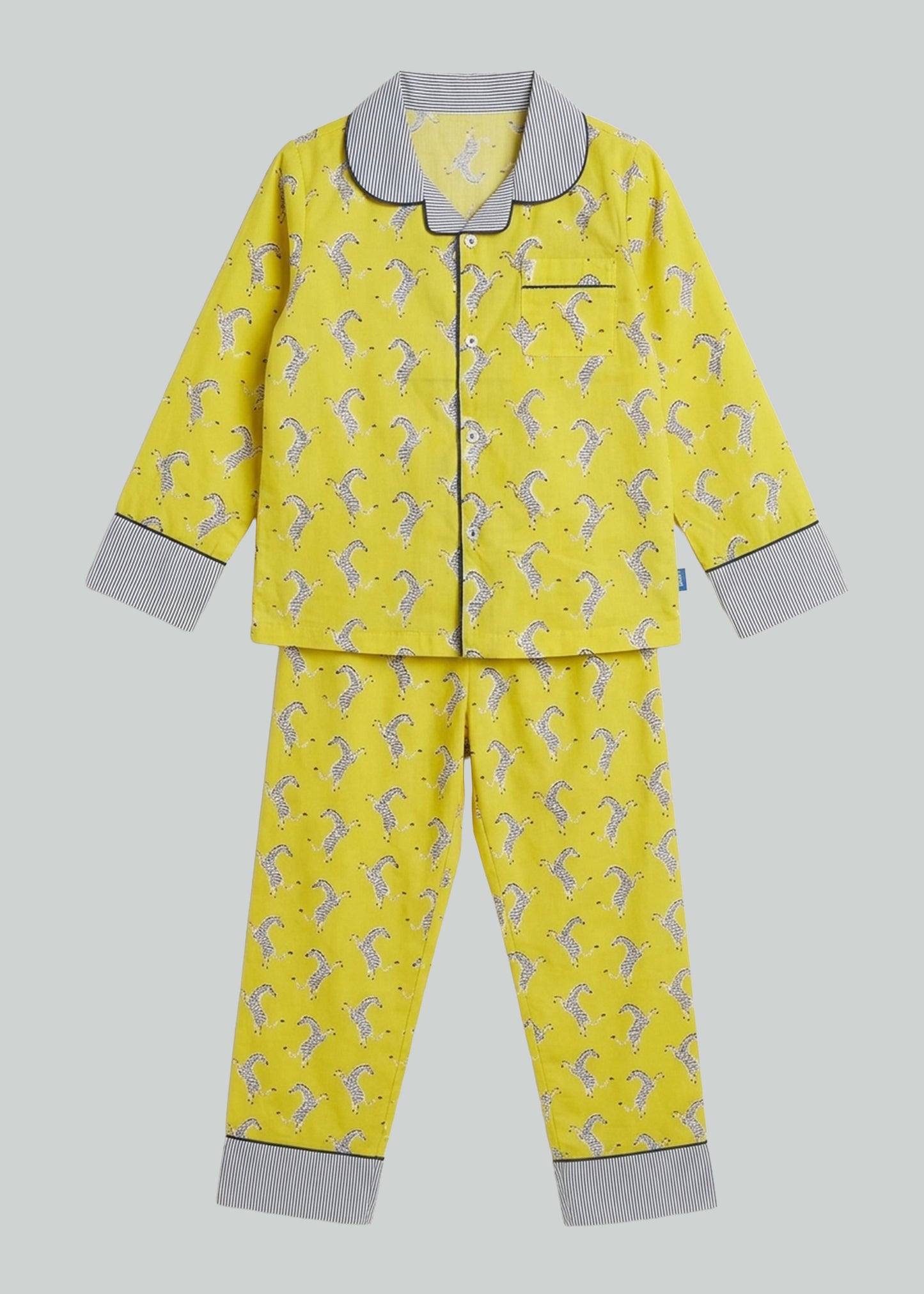Zebra Strides Organic Cotton Baby Pyjama Set